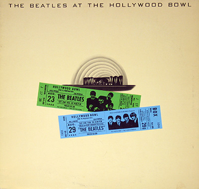 THE BEATLES - At The Hollywood Bowl album front cover vinyl record